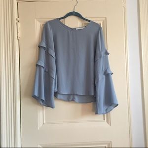 Lush Light Blue Blouse
